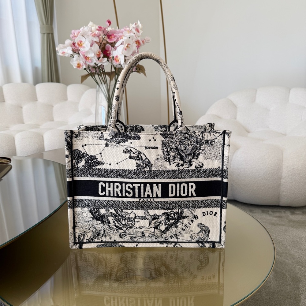 Dior Zodiac Book Tote Embroidered - Authentic